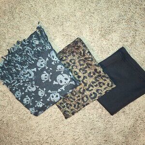 Chiffon scarves 3-pack